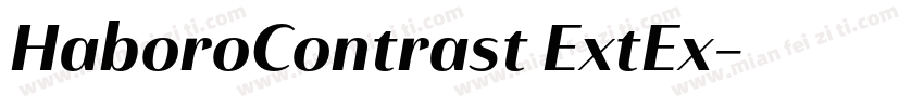 HaboroContrast ExtEx字体转换